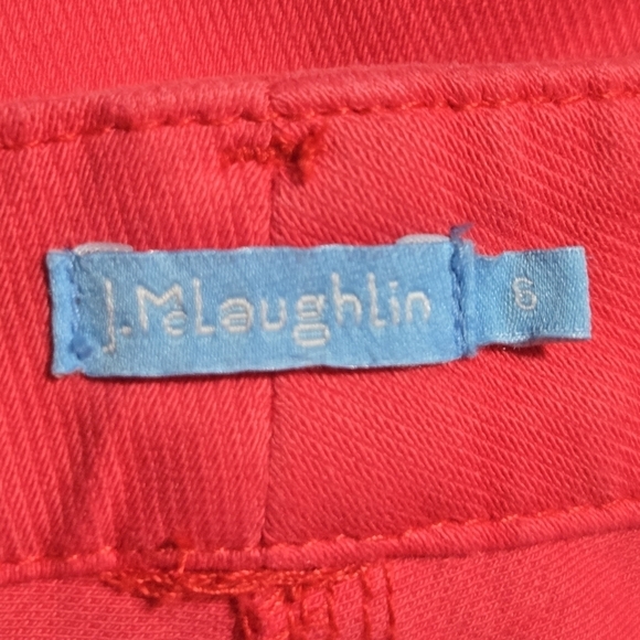 J. McLaughlin Women's Kate Mid Rise Stretch Skinny Jeans Fuschia Pink Size 6 - Picture 6 of 8